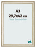 Photo Frame 29 7x42cm A3 Metallic Gloss MDF Lazio Front Size | Yourdecoration.co.uk