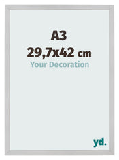 Photo Frame 29 7x42cm A3 Stainless Steel MDF Bologna Front Size | Yourdecoration.co.uk