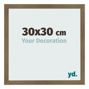 Photo Frame 30x30cm Bronze Design MDF Bologna Front Size | Yourdecoration.co.uk