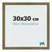 Photo Frame 30x30cm Bronze Design MDF Bologna Front Size | Yourdecoration.co.uk