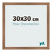 Photo Frame 30x30cm Copper Design MDF Bologna Front Size | Yourdecoration.co.uk