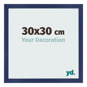 Photo Frame 30x30cm Dark Blue Swept MDF Bologna Front Size | Yourdecoration.co.uk