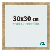 Photo Frame 30x30cm Gold Antique MDF Bologna Front Size | Yourdecoration.co.uk