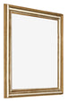 Photo Frame 30x30cm Gold Antique MDF Lazio Front Oblique | Yourdecoration.co.uk