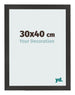 Photo Frame 30x40 cm Black Matte MDF Bologna Front Size | Yourdecoration.co.uk