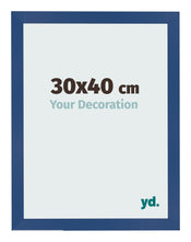 Photo Frame 30x40 cm Dark Blue MDF Bologna Front Size | Yourdecoration.co.uk