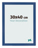 Photo Frame 30x40 cm Dark Blue MDF Bologna Front Size | Yourdecoration.co.uk