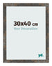 Photo Frame 30x40 cm Oxidized Metal MDF Bologna Front Size | Yourdecoration.co.uk