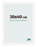 Photo Frame 30x40 cm White High Gloss MDF Bologna Front Size | Yourdecoration.co.uk