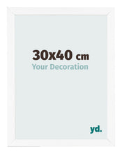 Photo Frame 30x40 cm White Matte MDF Bologna Front Size | Yourdecoration.co.uk