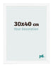 Photo Frame 30x40 cm White Matte MDF Bologna Front Size | Yourdecoration.co.uk