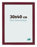 Photo Frame 30x40 cm Wine Red Swept MDF Bologna Front Size | Yourdecoration.co.uk