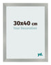 Photo Frame 30x40cm Aluminum Brushed MDF Bologna Front Size | Yourdecoration.co.uk