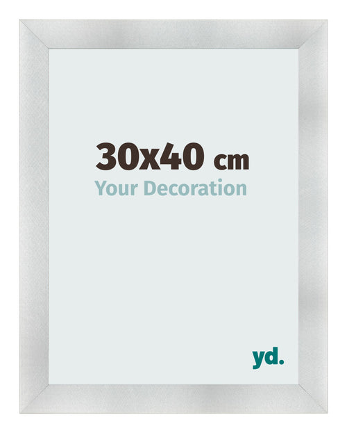 Photo Frame 30x40cm Aluminum Brushed MDF Pisa Front Size | Yourdecoration.co.uk