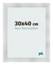 Photo Frame 30x40cm Aluminum Brushed MDF Pisa Front Size | Yourdecoration.co.uk