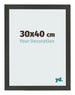 Photo Frame 30x40cm Anthracite MDF Bologna Front Size | Yourdecoration.co.uk