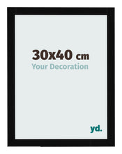 Photo Frame 30x40cm Black High Gloss MDF Bologna Front Size | Yourdecoration.co.uk