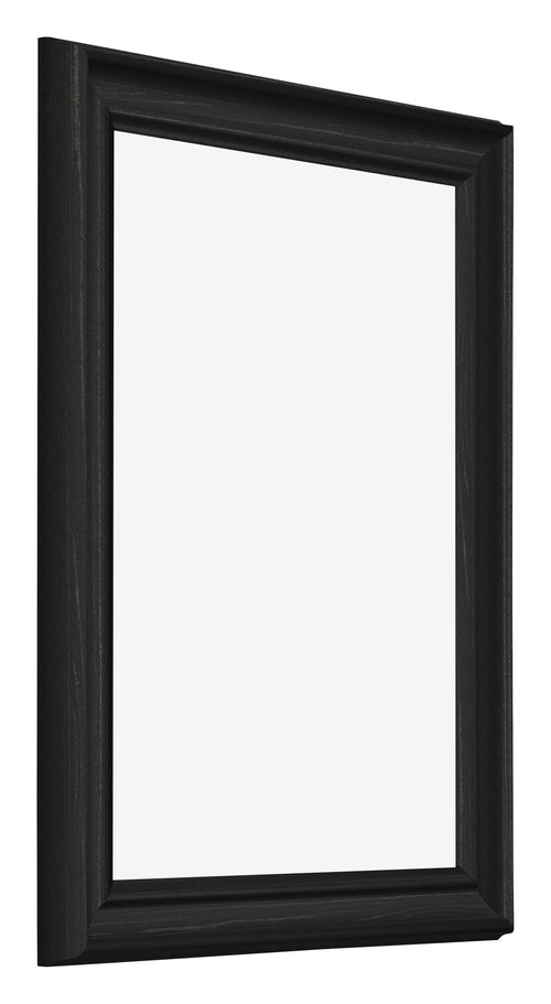 Photo Frame 30x40cm Black Woodgrain MDF Lazio Front Oblique | Yourdecoration.co.uk