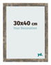 Photo Frame 30x40cm Blue Gold Melange MDF Bologna Front Size | Yourdecoration.co.uk