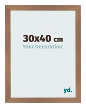 Photo Frame 30x40cm Copper Design MDF Bologna Front Size | Yourdecoration.co.uk