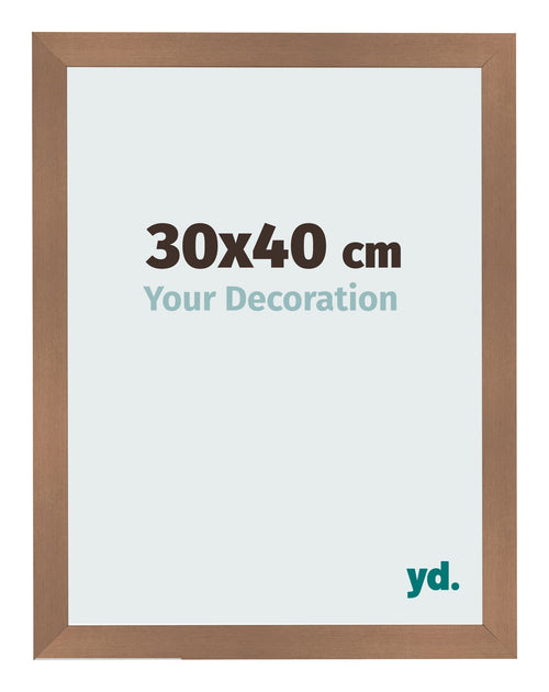 Photo Frame 30x40cm Copper Design MDF Bologna Front Size | Yourdecoration.co.uk
