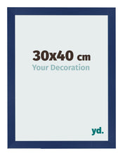 Photo Frame 30x40cm Dark Blue Swept MDF Bologna Front Size | Yourdecoration.co.uk