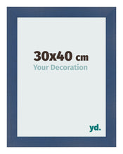 Photo Frame 30x40cm Dark Blue Swept MDF Pisa Front Size | Yourdecoration.co.uk