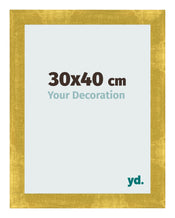 Photo Frame 30x40cm Gold Vintage MDF Pisa Front Size | Yourdecoration.co.uk
