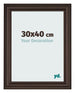 Photo Frame 30x40cm Oak Dark MDF Lazio Front Size | Yourdecoration.co.uk