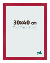 Photo Frame 30x40cm Red MDF Bologna Front Size | Yourdecoration.co.uk