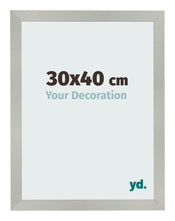 Photo Frame 30x40cm Silver Matte MDF Bologna Front Size | Yourdecoration.co.uk