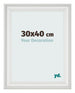 Photo Frame 30x40cm White Swept MDF Lazio Front Size | Yourdecoration.co.uk