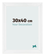 Photo Frame 30x40cm White Vintage MDF Pisa Front Size | Yourdecoration.co.uk