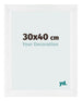 Photo Frame 30x40cm White Vintage MDF Pisa Front Size | Yourdecoration.co.uk