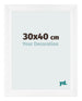 Photo Frame 30x40cm White Vintage MDF Pisa Front Size | Yourdecoration.co.uk