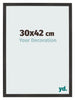 Photo Frame 30x42 cm Black Matte MDF Bologna Front Size | Yourdecoration.co.uk