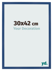 Photo Frame 30x42 cm Dark Blue MDF Bologna Front Size | Yourdecoration.co.uk