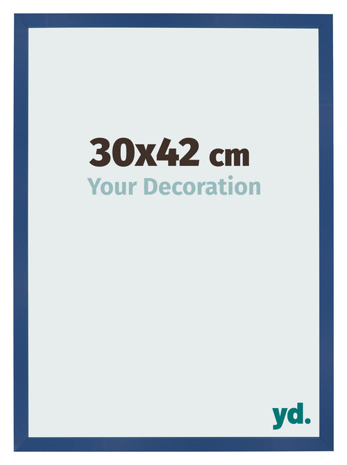 Photo Frame 30x42 cm Dark Blue MDF Bologna Front Size | Yourdecoration.co.uk