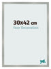 Photo Frame 30x42cm Aluminum Brushed MDF Bologna Front Size | Yourdecoration.co.uk
