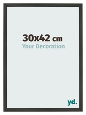 Photo Frame 30x42cm Anthracite MDF Bologna Front Size | Yourdecoration.co.uk