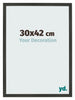 Photo Frame 30x42cm Anthracite MDF Bologna Front Size | Yourdecoration.co.uk