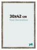Photo Frame 30x42cm Blue Gold Melange MDF Bologna Front Size | Yourdecoration.co.uk