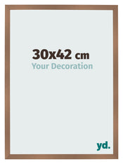 Photo Frame 30x42cm Copper Design MDF Bologna Front Size | Yourdecoration.co.uk