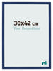 Photo Frame 30x42cm Dark Blue Swept MDF Bologna Front Size | Yourdecoration.co.uk