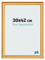 Photo Frame 30x42cm Gold Matte MDF Lazio Front Size | Yourdecoration.co.uk