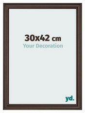 Photo Frame 30x42cm Oak Dark MDF Lazio Front Size | Yourdecoration.co.uk