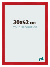 Photo Frame 30x42cm Red MDF Pisa Front Size | Yourdecoration.co.uk