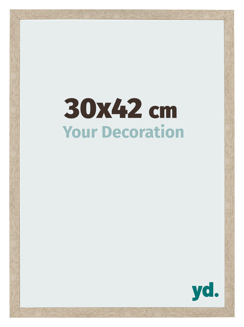 Photo Frame 30x42cm Sonoma Oak MDF Bologna Front Size | Yourdecoration.co.uk