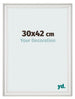 Photo Frame 30x42cm White Swept MDF Lazio Front Size | Yourdecoration.co.uk