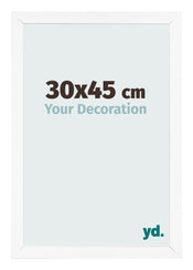 Photo Frame 30x45 cm White Matte MDF Bologna Front Size | Yourdecoration.co.uk